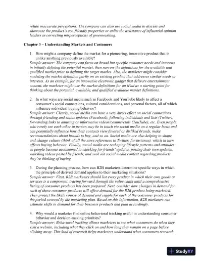 Marketing Plan Handbook 5th Edition Solution Manual - Page 4 preview image