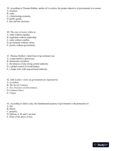 The Challenge of Democracy 12th Edition Test Bank - Page 13 preview image