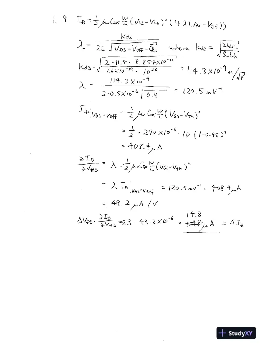 Solution Manual for Analog Integrated Circuit Design, 2nd Edition, page 12