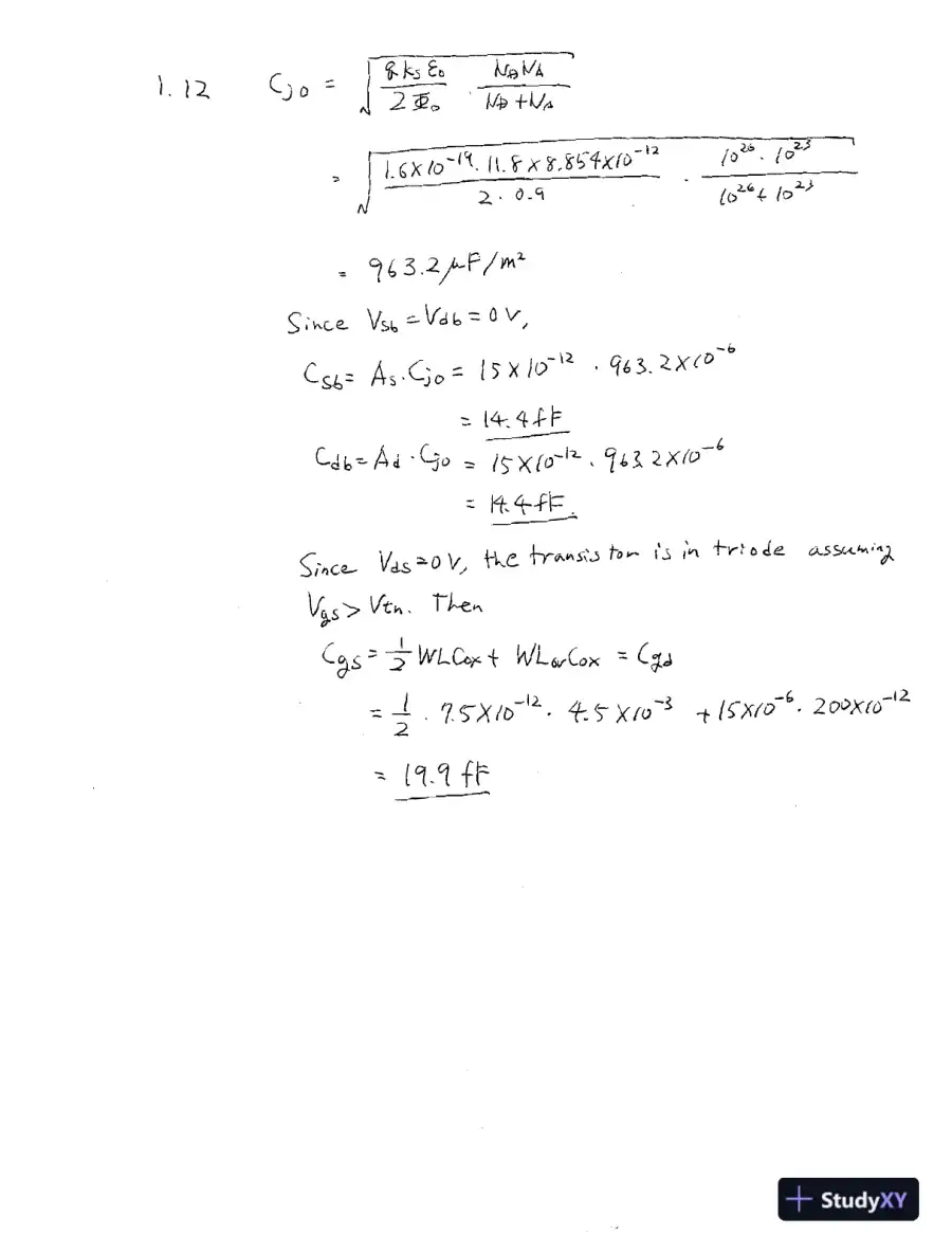 Solution Manual for Analog Integrated Circuit Design, 2nd Edition, page 16