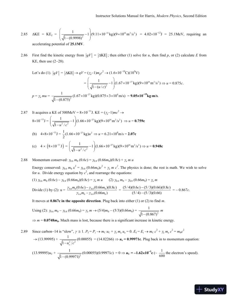 Solution Manual for Modern Physics, 2nd Edition, page 22