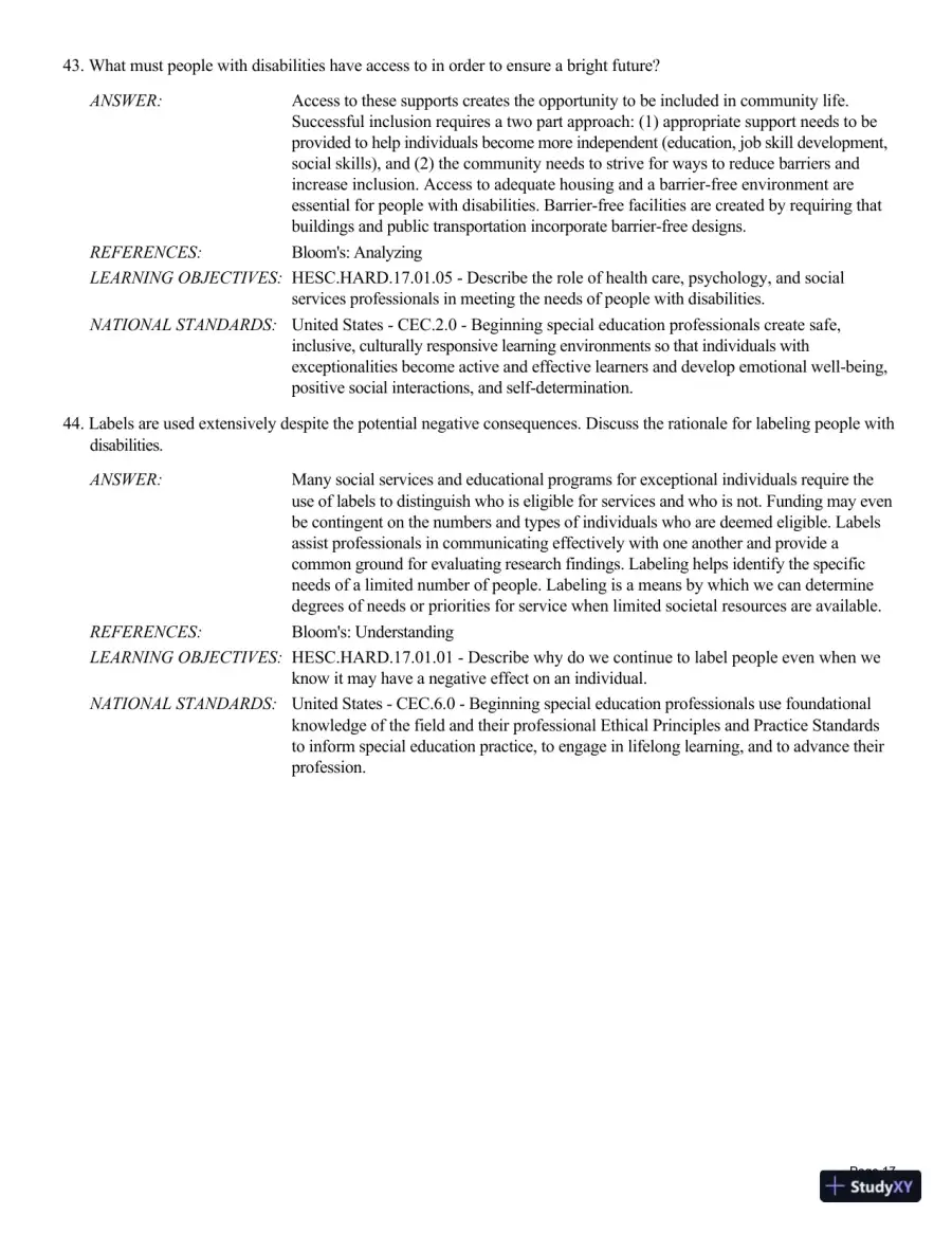 Human Exceptionality: School, Community, And Family, 12th Edition Test Bank, page 18