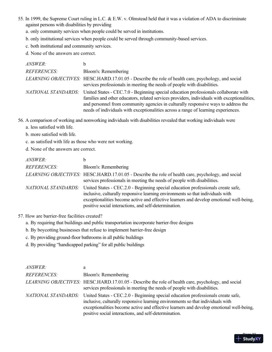 Human Exceptionality: School, Community, And Family, 12th Edition Test Bank, page 23