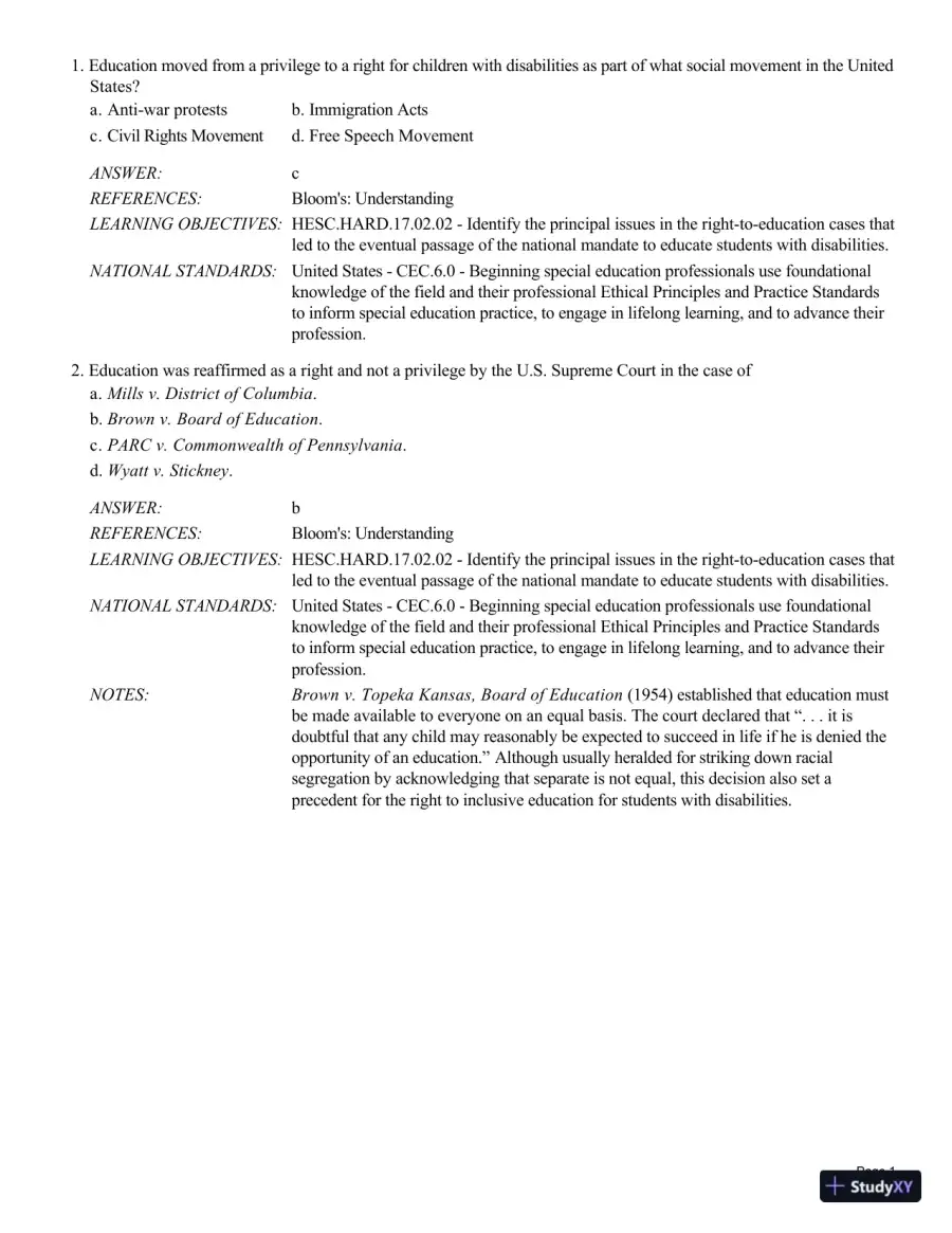 Human Exceptionality: School, Community, And Family, 12th Edition Test Bank, page 24