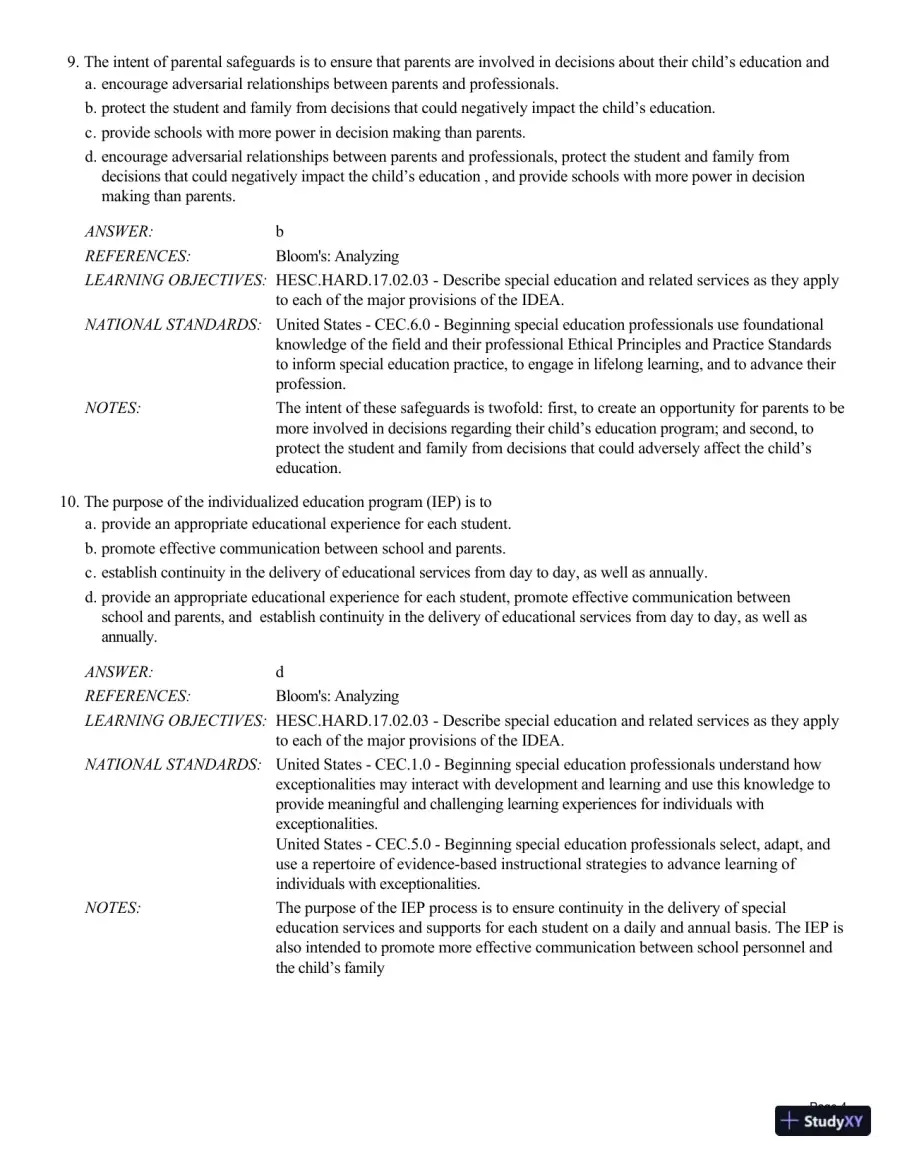 Human Exceptionality: School, Community, And Family, 12th Edition Test Bank, page 27