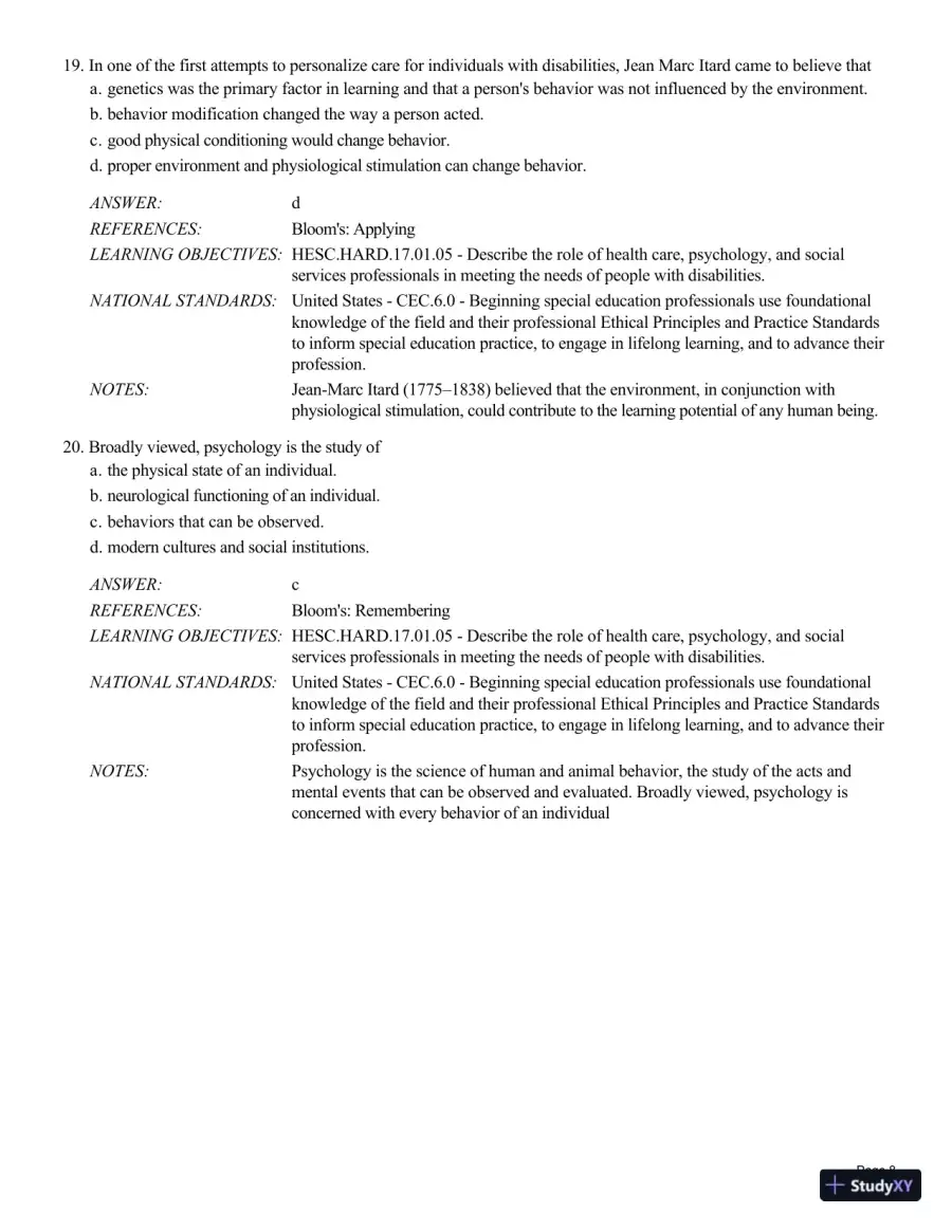 Human Exceptionality: School, Community, And Family, 12th Edition Test Bank, page 9