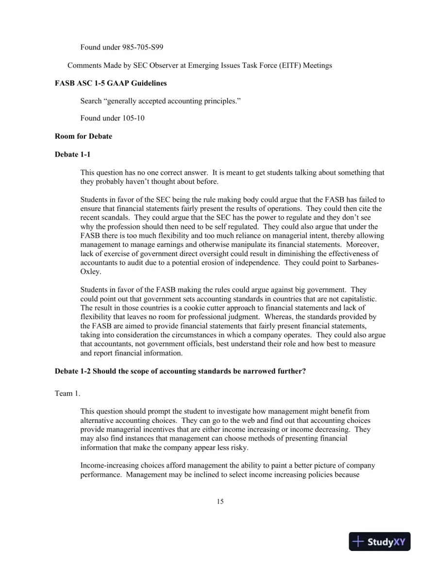 Financial Accounting Theory And Analysis: Text And Cases, 11th Edition Solution Manual, page 15