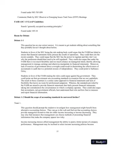 Financial Accounting Theory And Analysis: Text And Cases, 11th Edition Solution Manual - Page 15 preview image