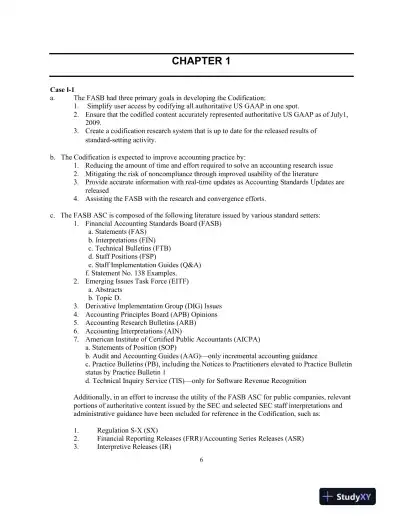 Financial Accounting Theory And Analysis: Text And Cases, 11th Edition Solution Manual - Page 6 preview image