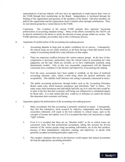 Financial Accounting Theory And Analysis: Text And Cases, 11th Edition Solution Manual - Page 9 preview image