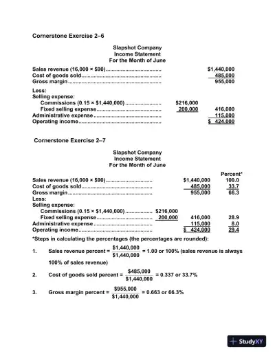 Cornerstones Of Managerial Accounting, Third Canadian Edition Solution Manual - Page 11 preview image