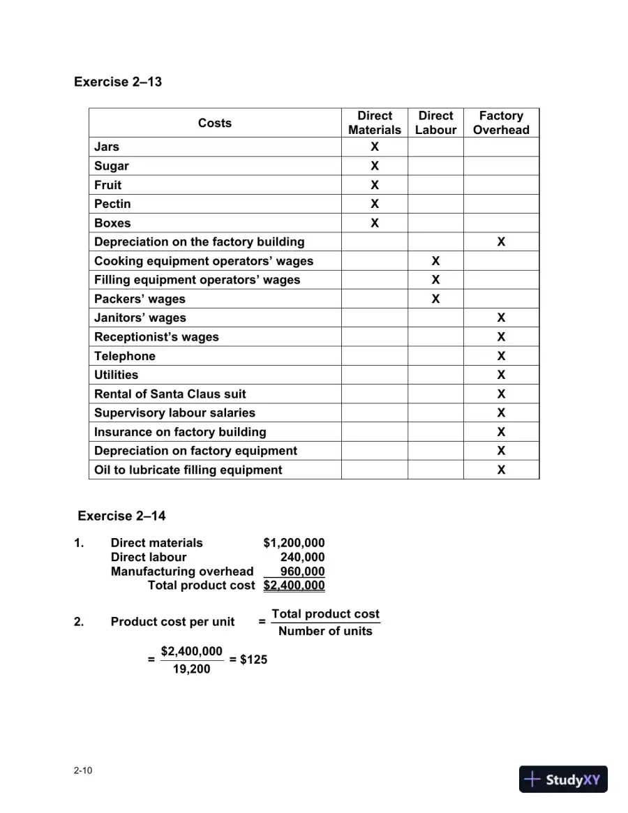 Cornerstones Of Managerial Accounting, Third Canadian Edition Solution Manual, page 16