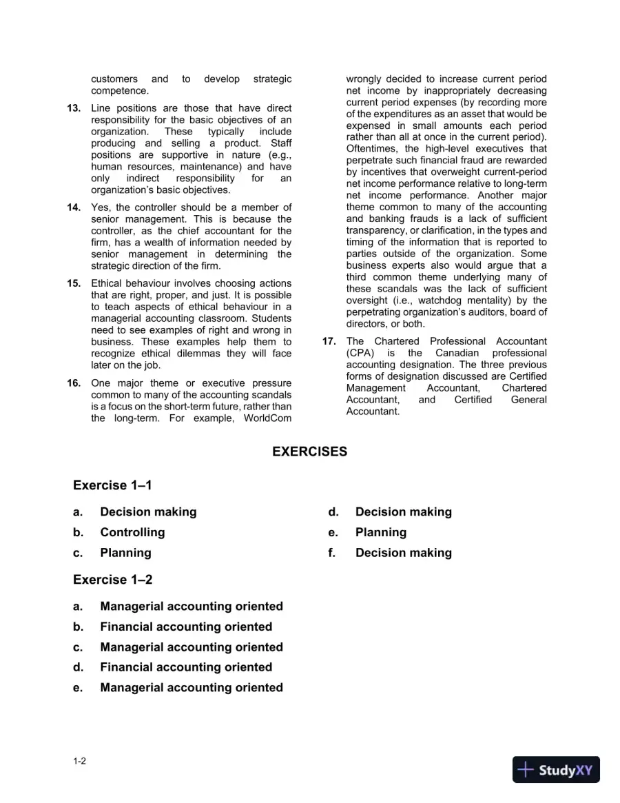 Cornerstones Of Managerial Accounting, Third Canadian Edition Solution Manual, page 3