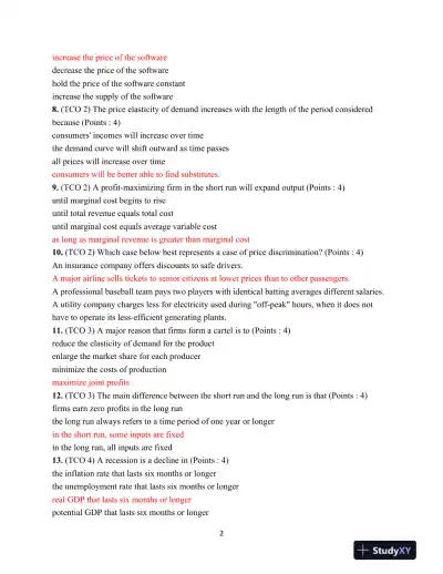 ECON 312 Final Exam-Summer A - Page 3 preview image