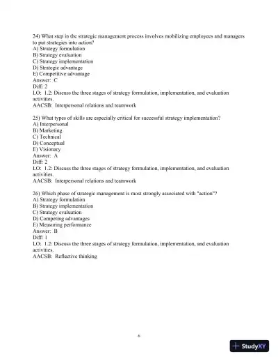 Test Bank for Strategic Management: A Competitive Advantage Approach, Concepts and Cases, 17th Edition - Page 8 preview image
