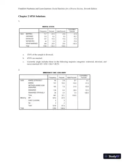 Social Statistics for a Diverse Society Seventh Edition Solution Manual - Page 4 preview image