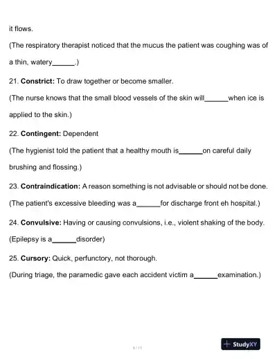 HESI Comprehensive A2 Entrance Exam With Answers (150 Solved Questions) - Page 6 preview image