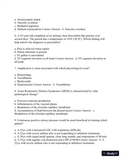2022 AMLS Post Test Practice Exam with Answers (50 Solved Questions) - Page 3 preview image