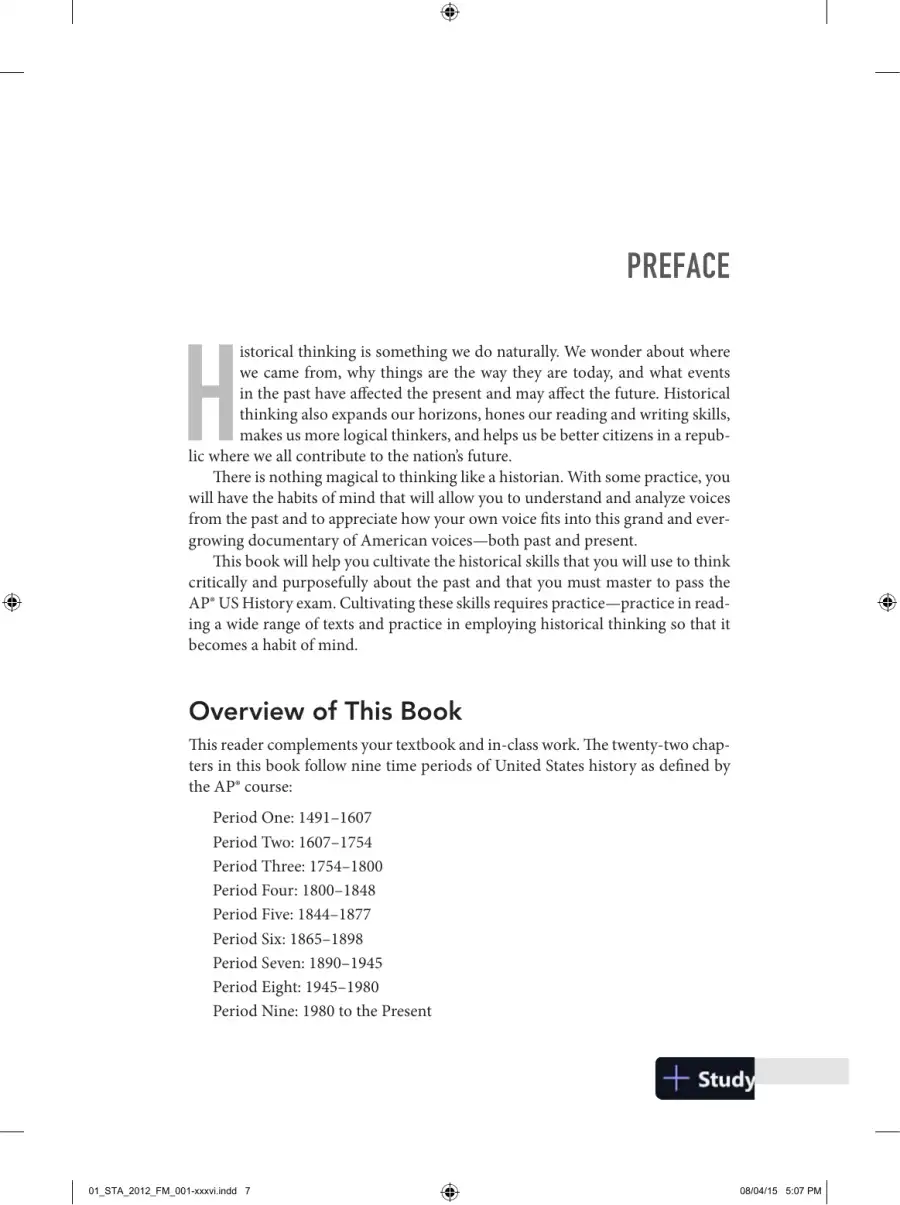 Documenting United States History: Themes, Concepts, and Skills for the AP* Course (2015), page 11