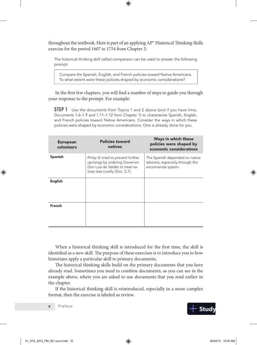 Documenting United States History: Themes, Concepts, and Skills for the AP* Course (2015), page 14