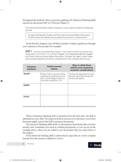 Documenting United States History: Themes, Concepts, and Skills for the AP* Course (2015) - Page 14 preview image