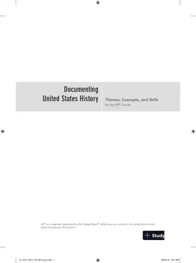 Documenting United States History: Themes, Concepts, and Skills for the AP* Course (2015) - Page 5 preview image