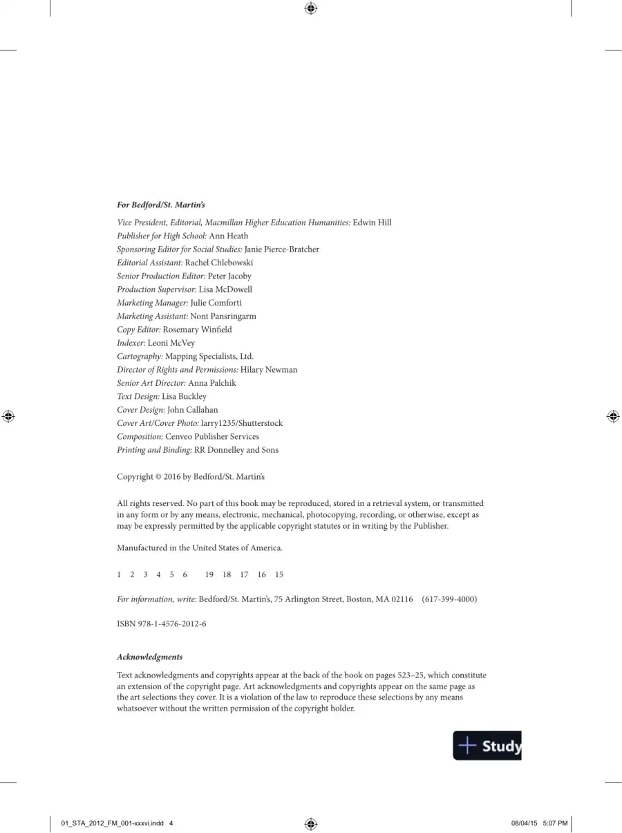 Documenting United States History: Themes, Concepts, and Skills for the AP* Course (2015), page 8