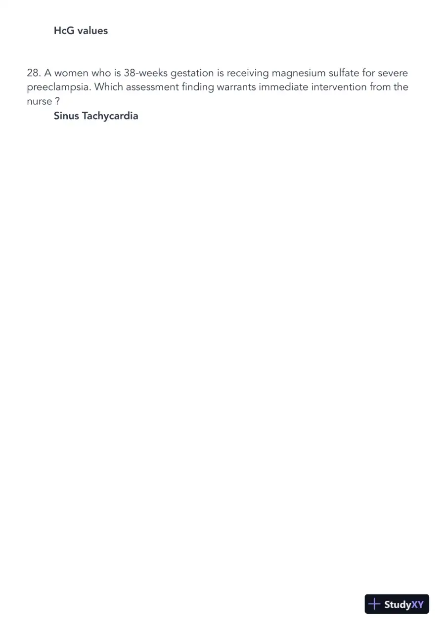 2022 HESI Maternity OB Exam Version 1 With Answers (65 Solved Questions), page 7