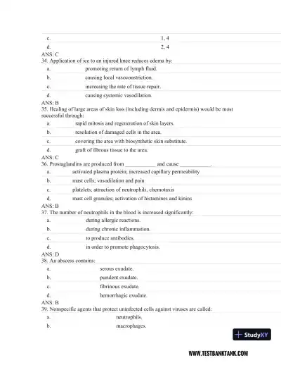 Rubin's Pathology: Clinicopathologic Foundations of Medicine Seventh Edition Test Bank - Page 13 preview image