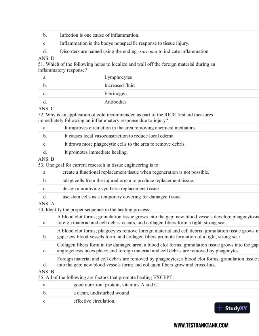 Rubin's Pathology: Clinicopathologic Foundations of Medicine Seventh Edition Test Bank, page 16