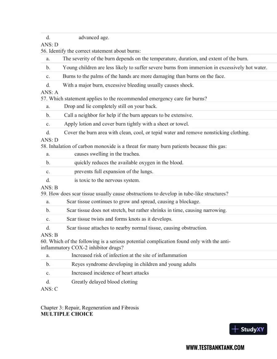 Rubin's Pathology: Clinicopathologic Foundations of Medicine Seventh Edition Test Bank, page 17