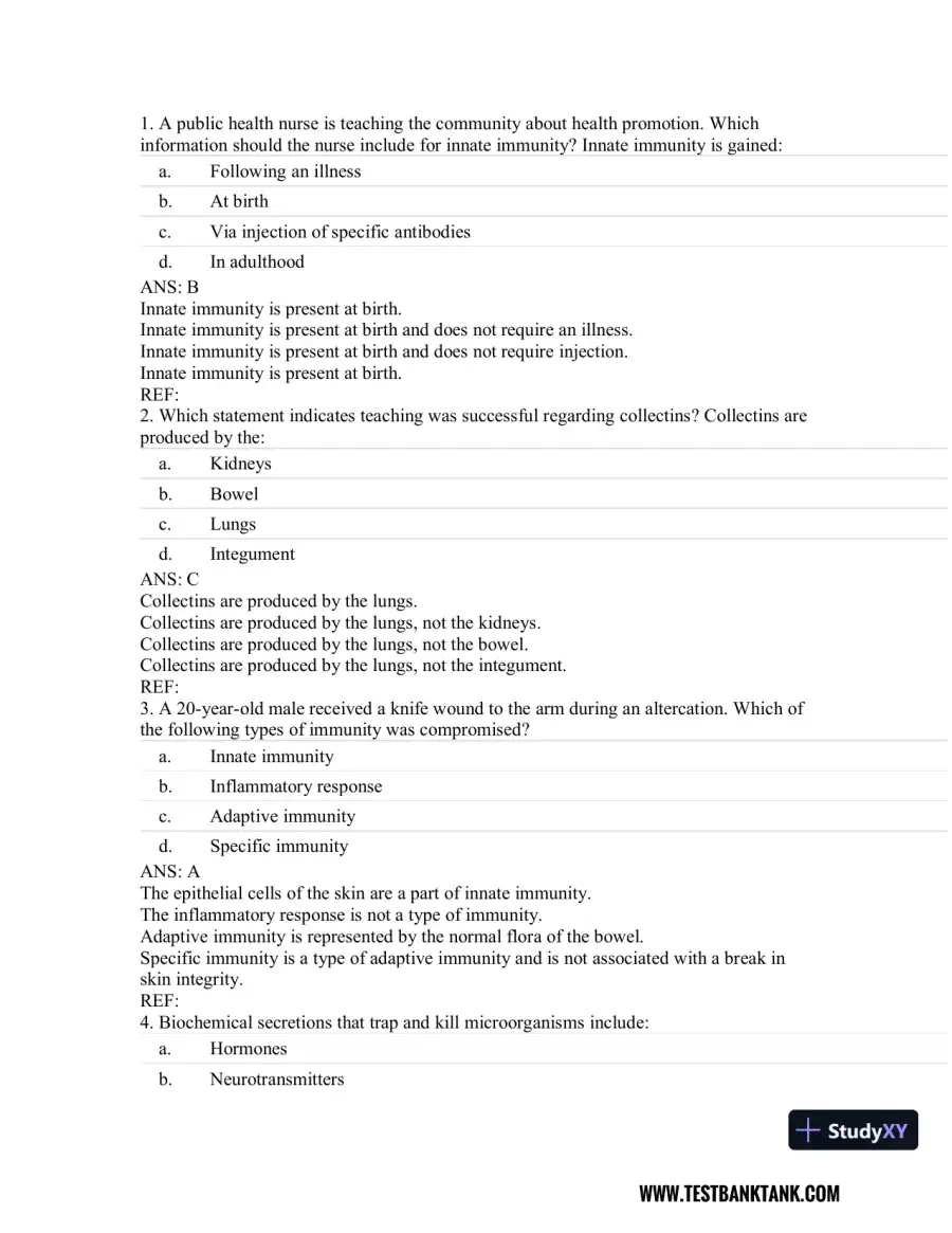 Rubin's Pathology: Clinicopathologic Foundations of Medicine Seventh Edition Test Bank, page 18