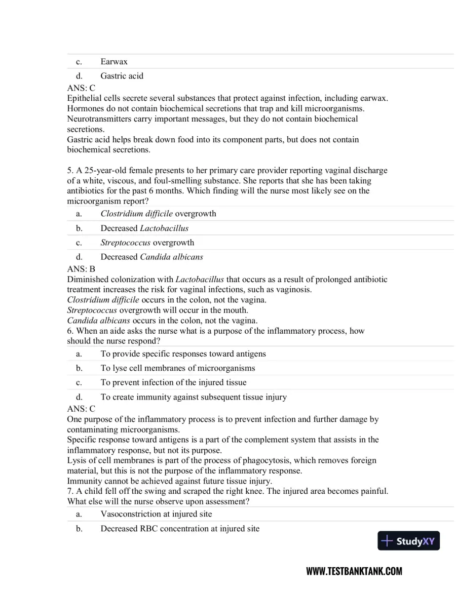 Rubin's Pathology: Clinicopathologic Foundations of Medicine Seventh Edition Test Bank, page 19