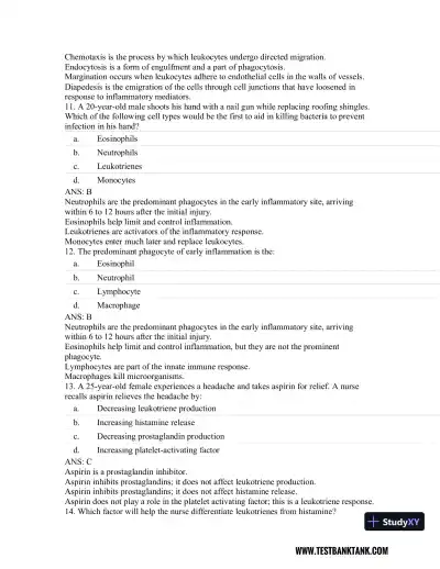 Rubin's Pathology: Clinicopathologic Foundations of Medicine Seventh Edition Test Bank - Page 21 preview image