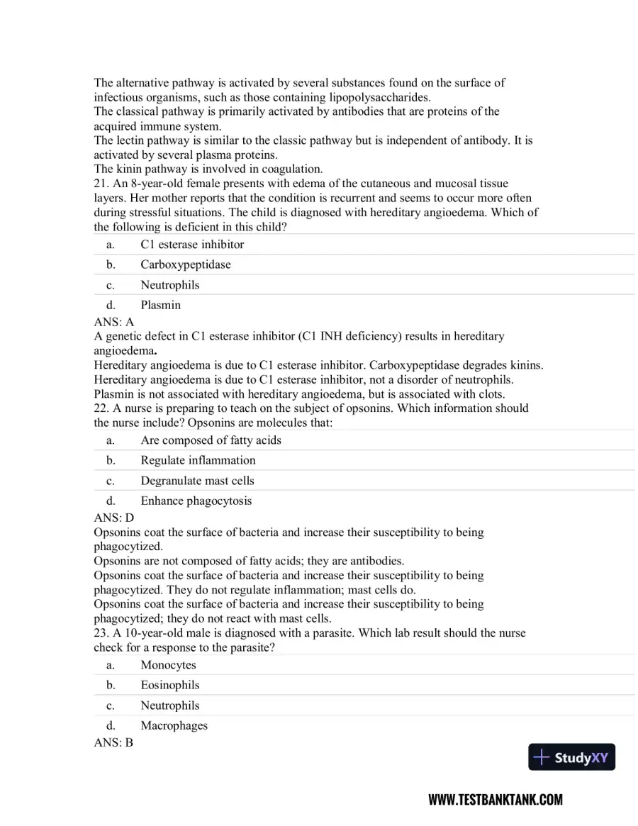 Rubin's Pathology: Clinicopathologic Foundations of Medicine Seventh Edition Test Bank, page 24