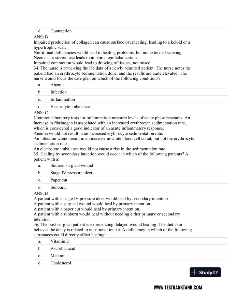 Rubin's Pathology: Clinicopathologic Foundations of Medicine Seventh Edition Test Bank, page 28