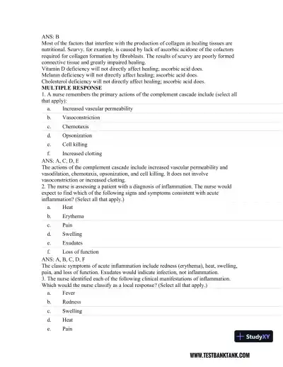 Rubin's Pathology: Clinicopathologic Foundations of Medicine Seventh Edition Test Bank - Page 29 preview image