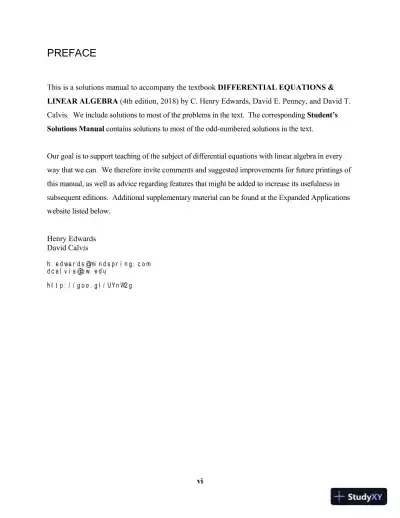 Solution Manual for Differential Equations and Linear Algebra, 4th Edition - Page 6 preview image