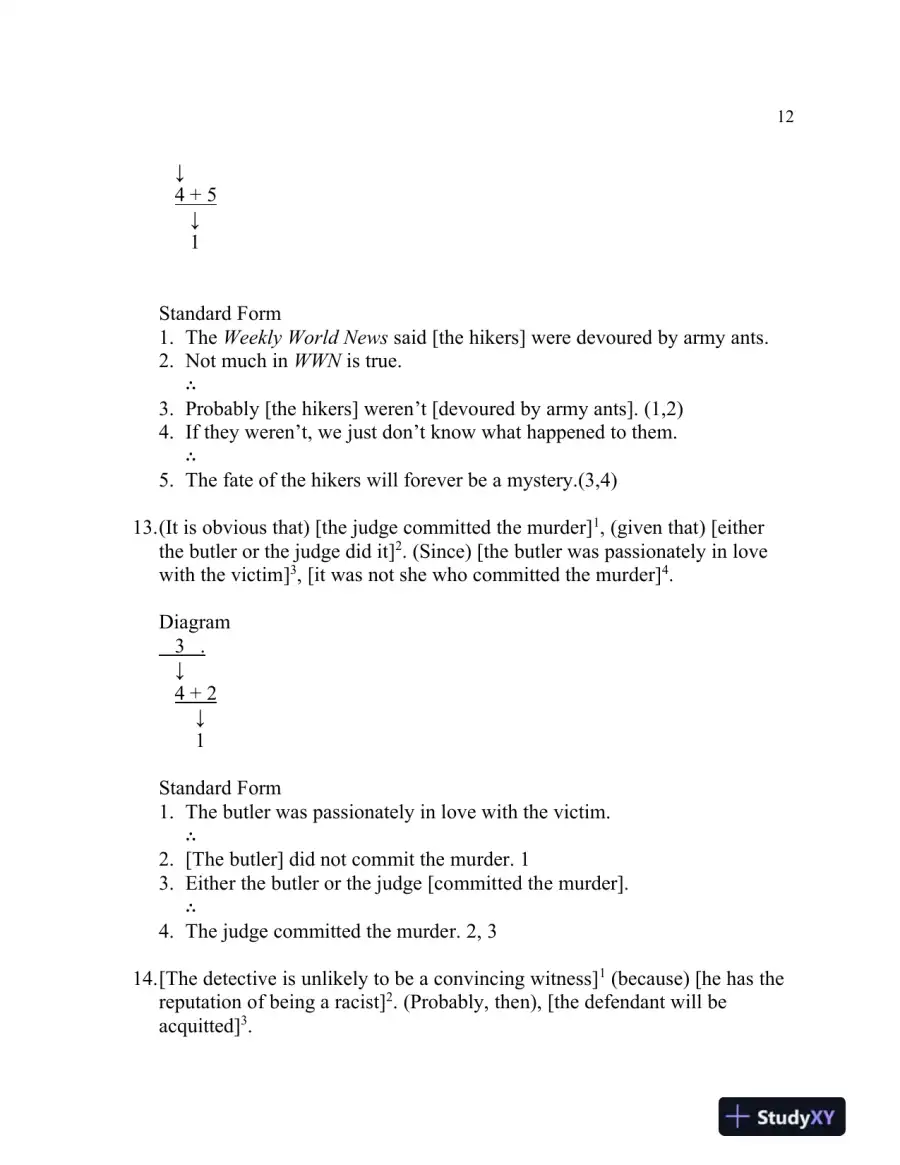The Elements Of Reasoning, 6th Edition Solution Manual, page 13