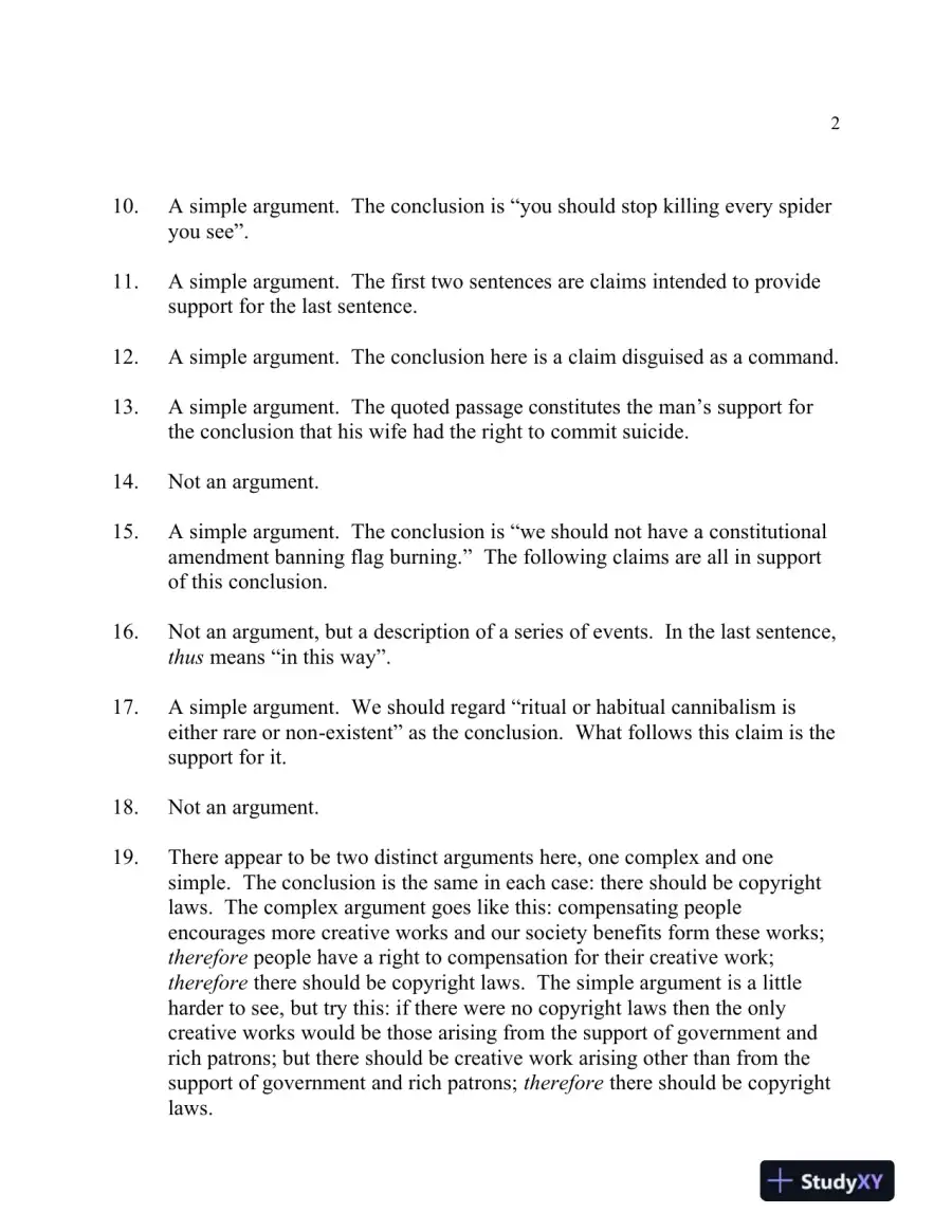 The Elements Of Reasoning, 6th Edition Solution Manual, page 3
