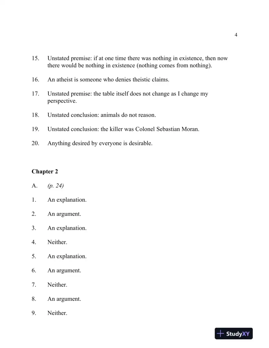 The Elements Of Reasoning, 6th Edition Solution Manual, page 5