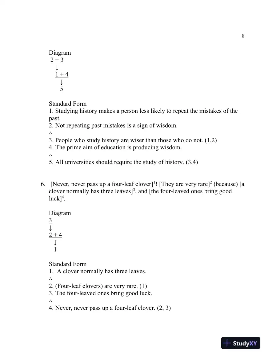 The Elements Of Reasoning, 6th Edition Solution Manual, page 9