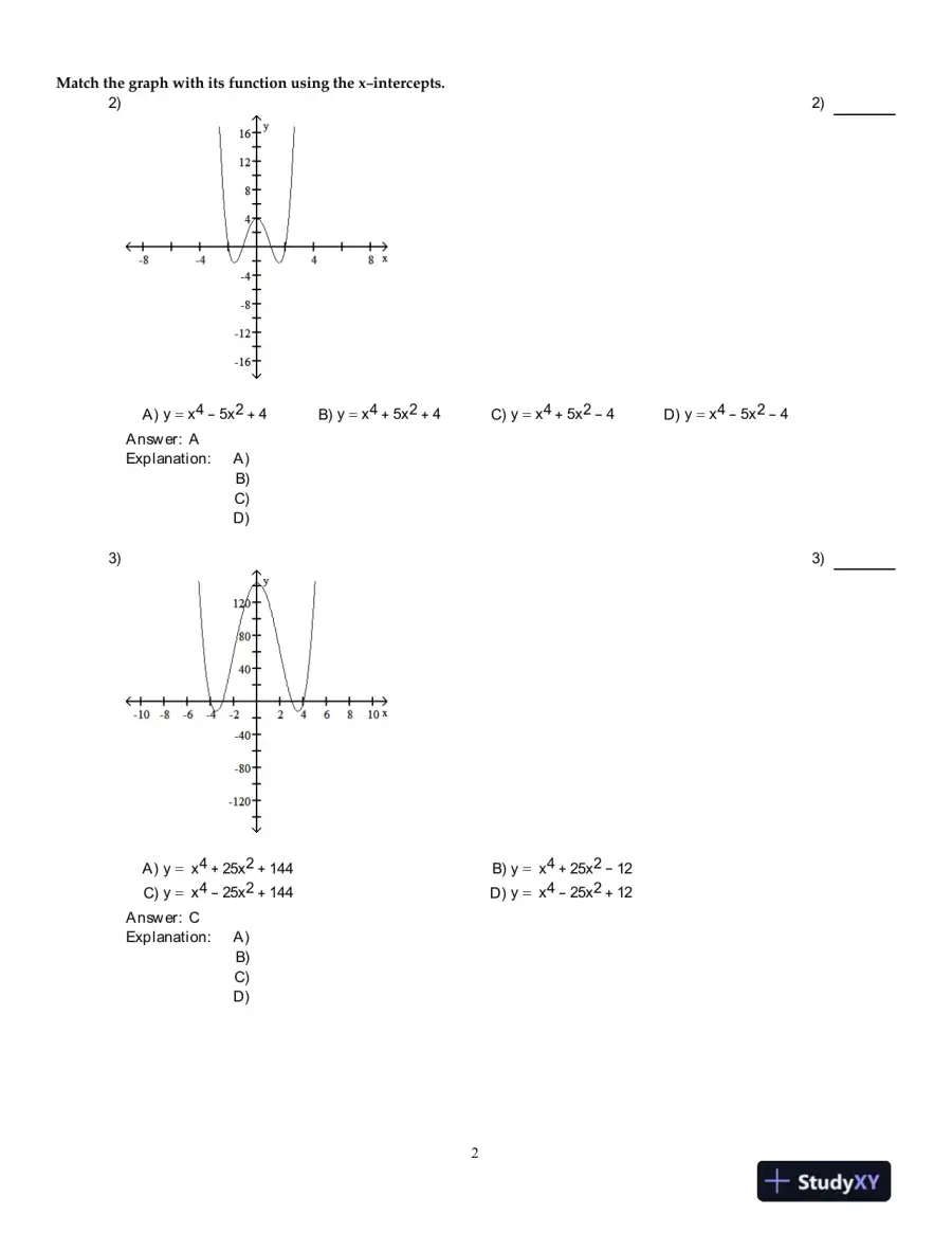 Precalculus , 5th Edition Test Bank, page 3