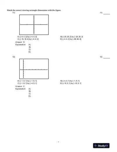 Precalculus , 5th Edition Test Bank - Page 8 preview image