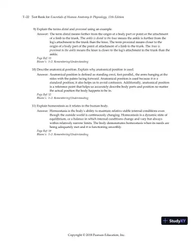 Test Bank for Essentials of Human Anatomy and Physiology, 12th Edition - Page 25 preview image