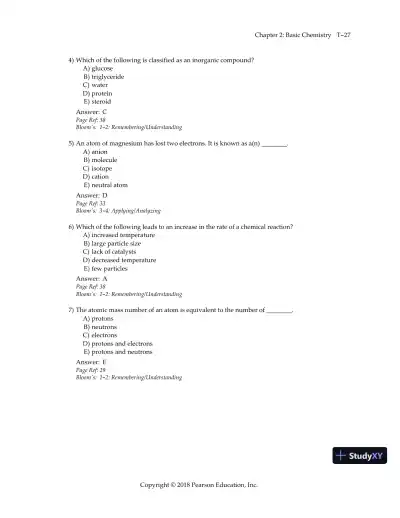 Test Bank for Essentials of Human Anatomy and Physiology, 12th Edition - Page 30 preview image