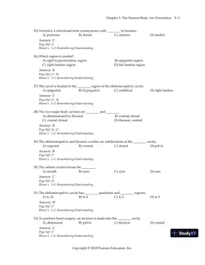 Test Bank for Essentials of Human Anatomy and Physiology, 12th Edition - Page 8 preview image