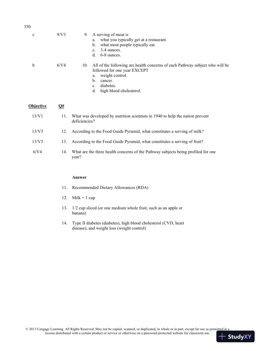 Test Bank For Understanding Nutrition, 13th Edition, page 3