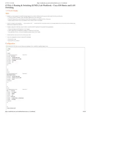 CCNA v3 Routing and Switching ICND1 Lab Workbook - Page 18 preview image