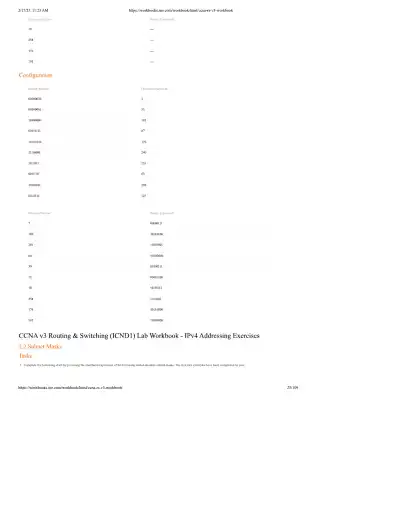 CCNA v3 Routing and Switching ICND1 Lab Workbook - Page 25 preview image